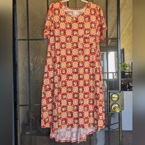 2Xl Donald Duck LulaRoe Carly Dress